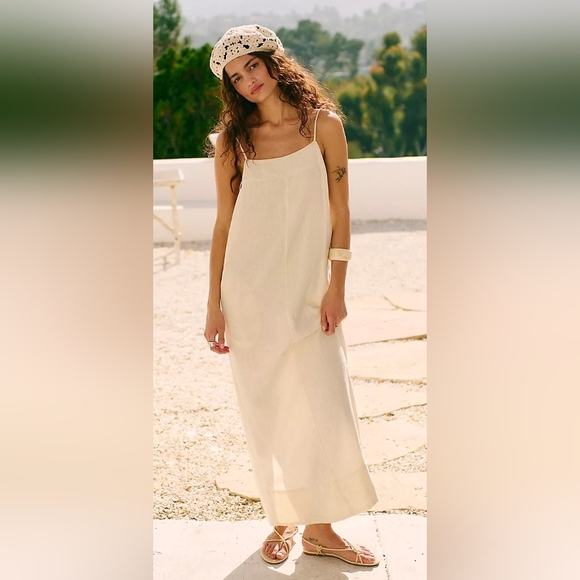 Free People Aspen Linen Maxi Dress - Picture 2 of 5